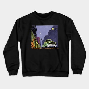 Vintage comic panel 1940's, Streetlight! Crewneck Sweatshirt